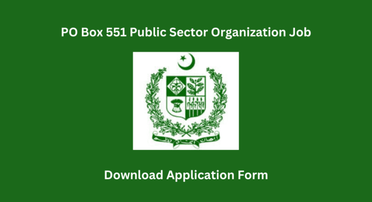 PO Box 551 Public Sector Organization Job